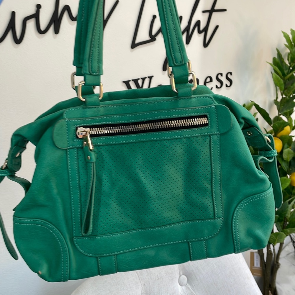 Vegan Green Shoulder Bag